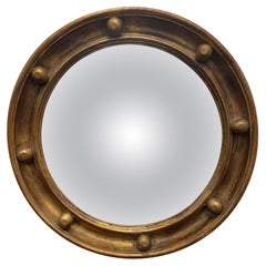 English Gilt Framed Bull's Eye Mirror, 19th / 20th Century