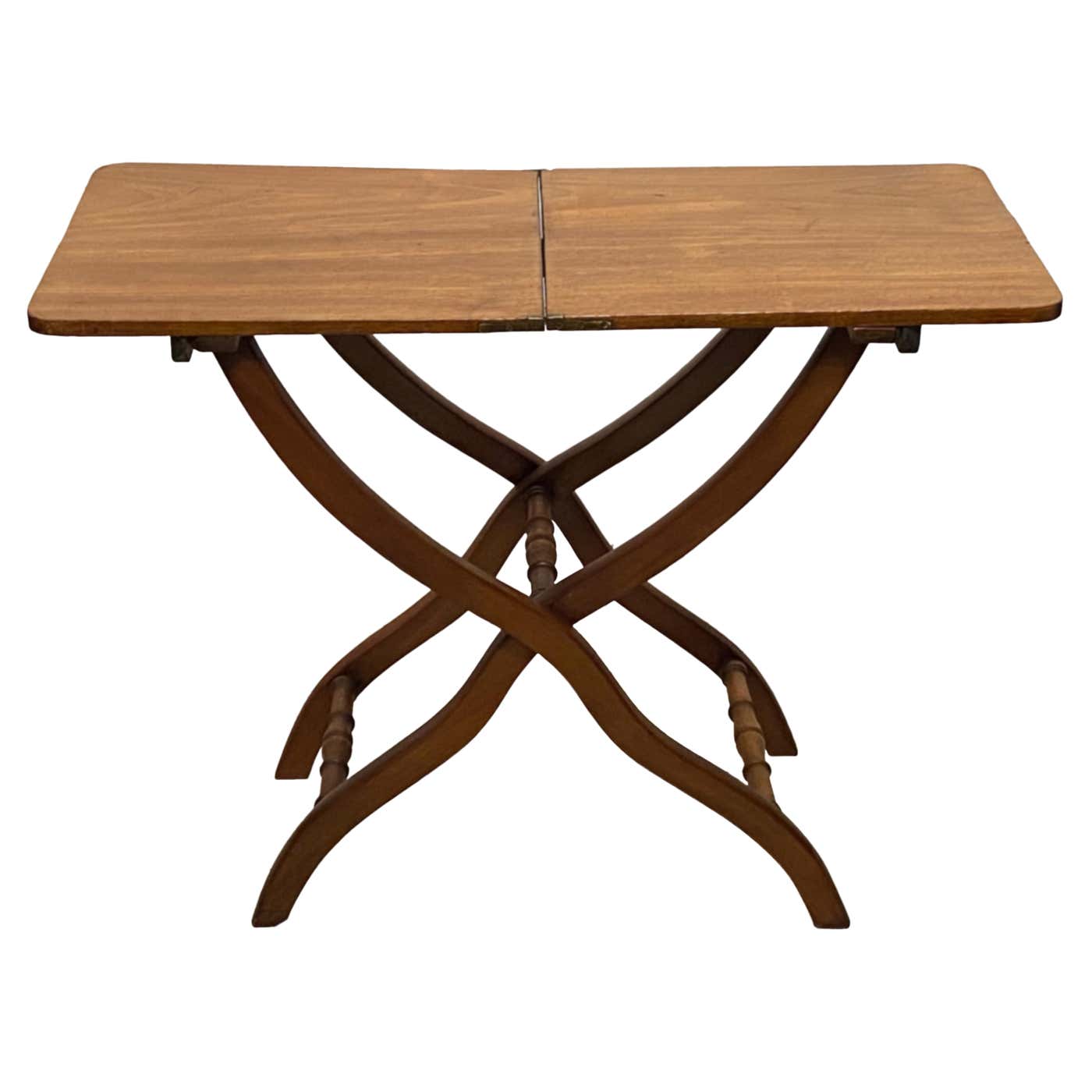 Campaign Table English Mahogany Folding Campaign Table, Early to Mid 19th Century For ...
