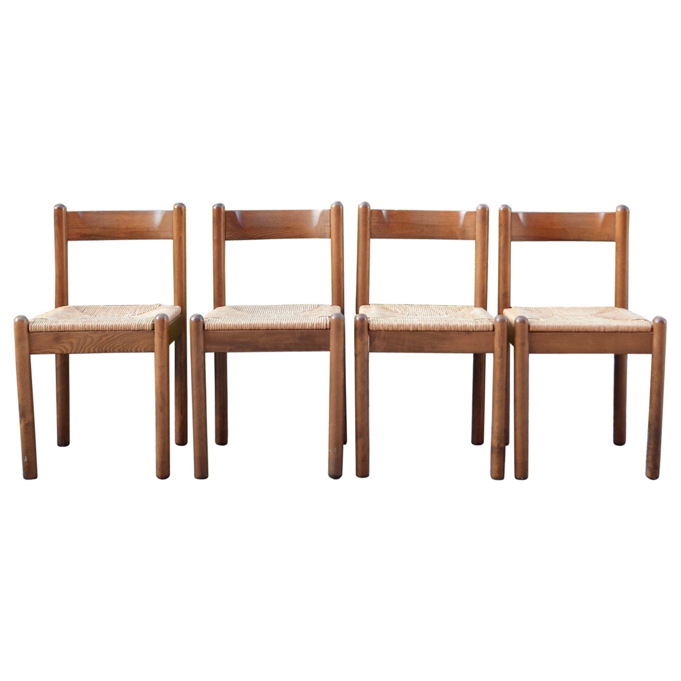 Mid Century Italy Dining 60er Chair Carimate Style Set of 4