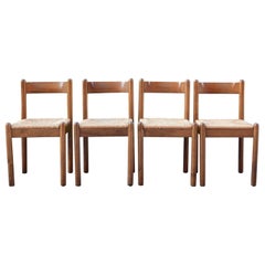 Vintage Mid Century Italy Dining 60er Chair Carimate Style Set of 4