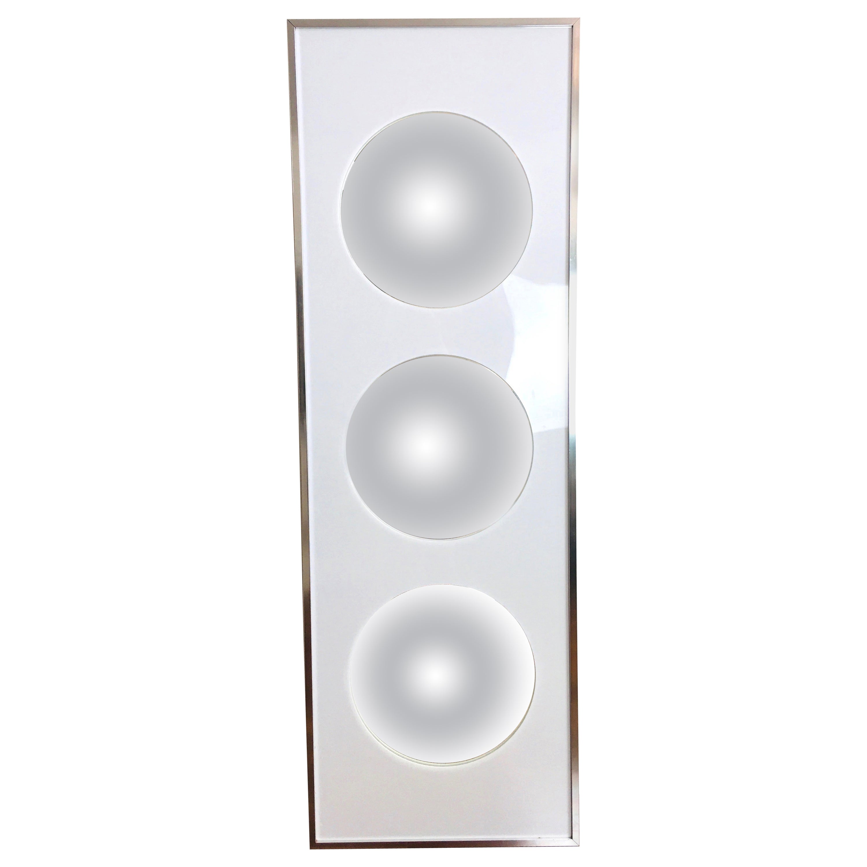 Vintage Space Age Convex Bubble Mirror ca. 1970s at 1stDibs