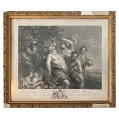 Pierre Paul Rubens, marche de Silnes, gravure du 18ème siècle