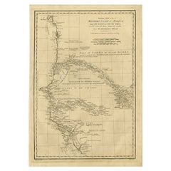 Map of the West African coast from the North of Mauretania to Guinee, 1788