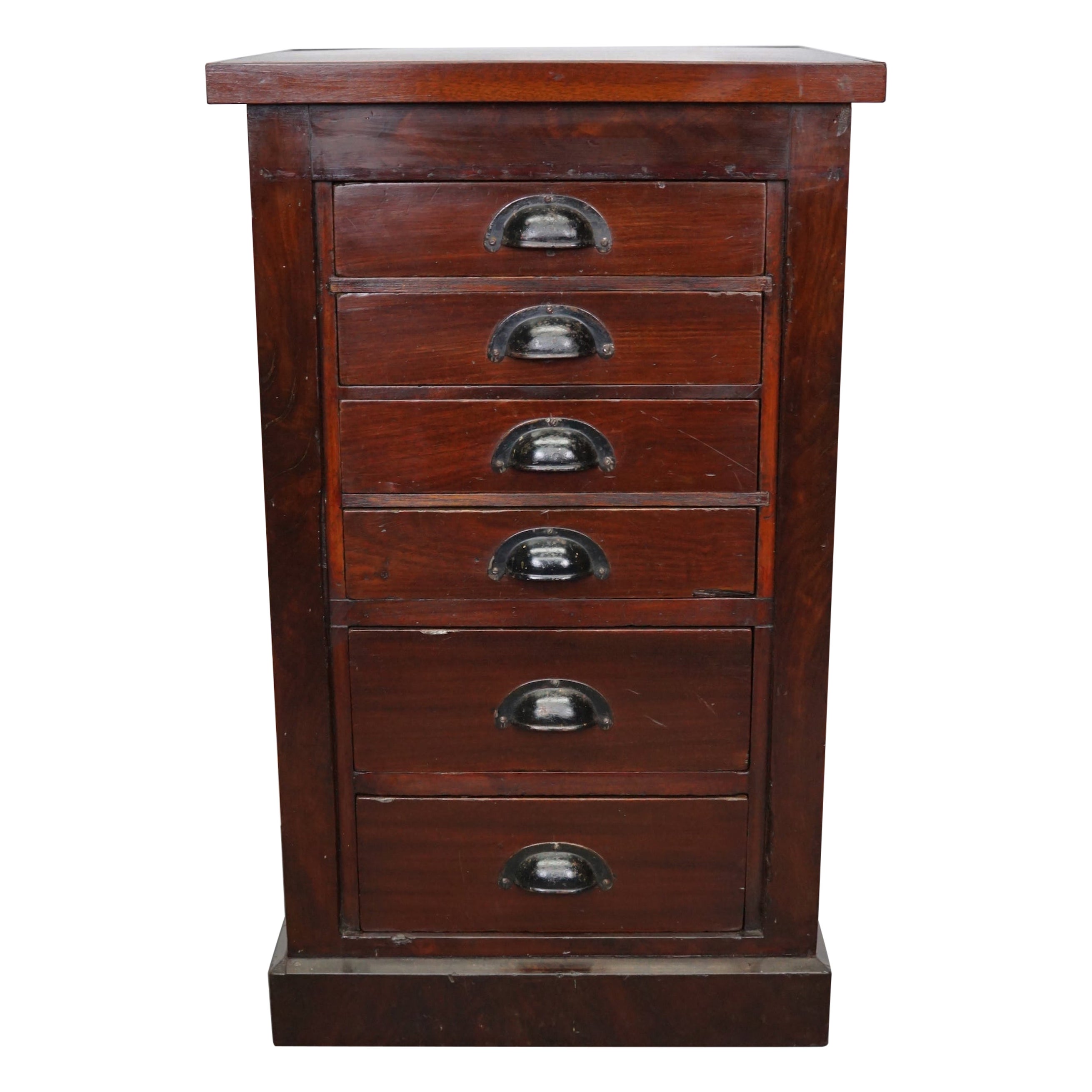 Dutch Mahogany Apothecary Cabinet, 1930s For Sale