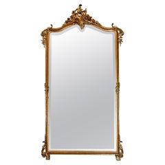 French 19th Century Louis XV St. Giltwood Mirror