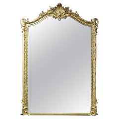 French Mid-19th Century Louis XV St. Giltwood Mirror