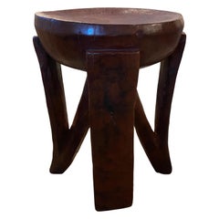 Andrianna Shamaris Antique African Side Table or Stool