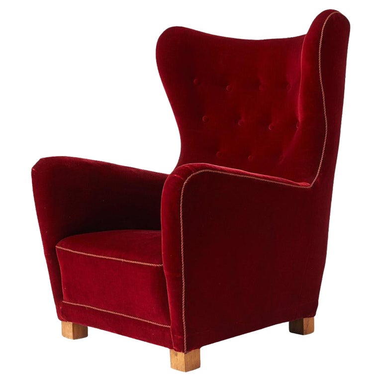 Fritz Hansen Lounge Chair Model #1672, 1930s, offered by Almond & Co.