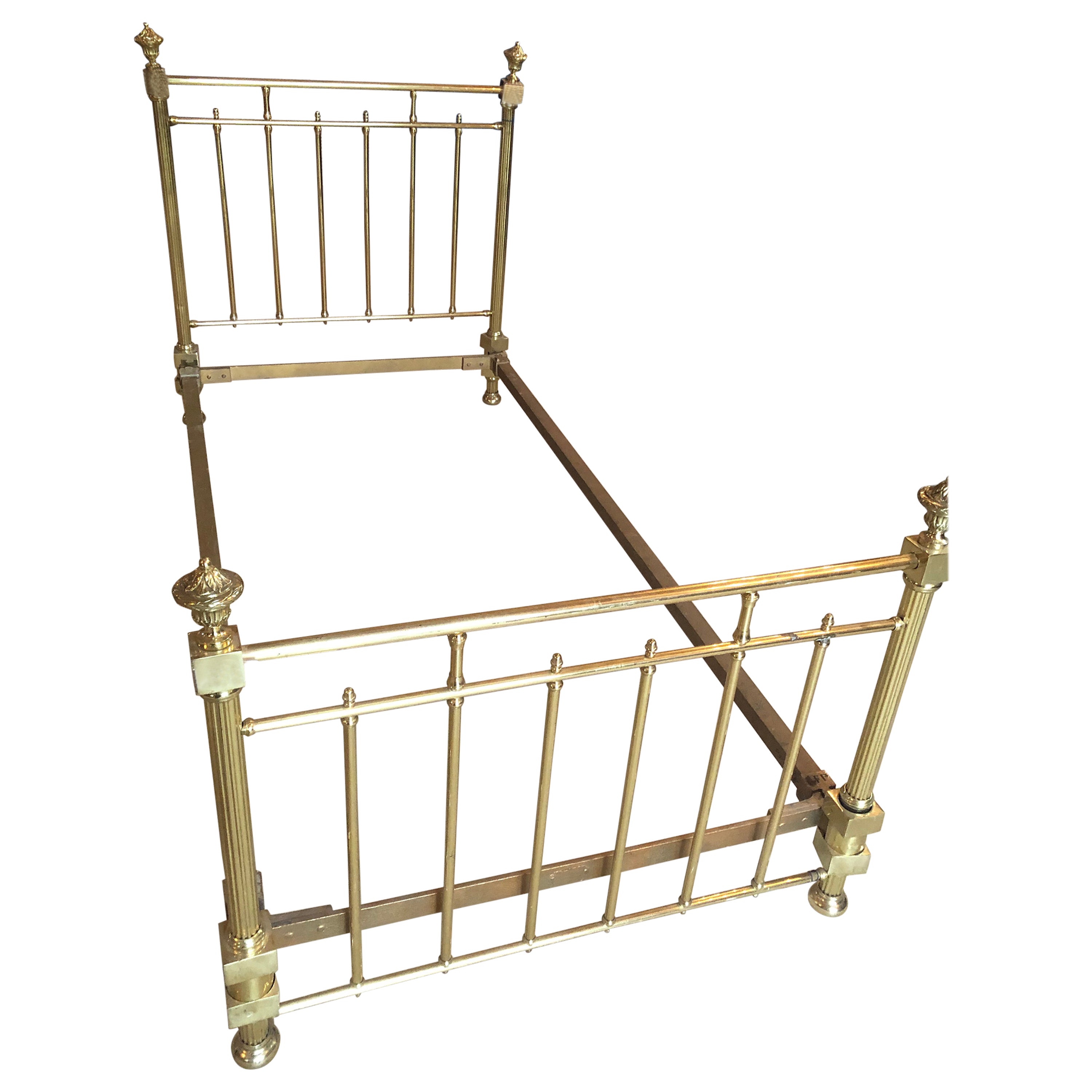 20th Century Gilt Metal Bed Frame 'Twin' from Hotel Ritz Paris