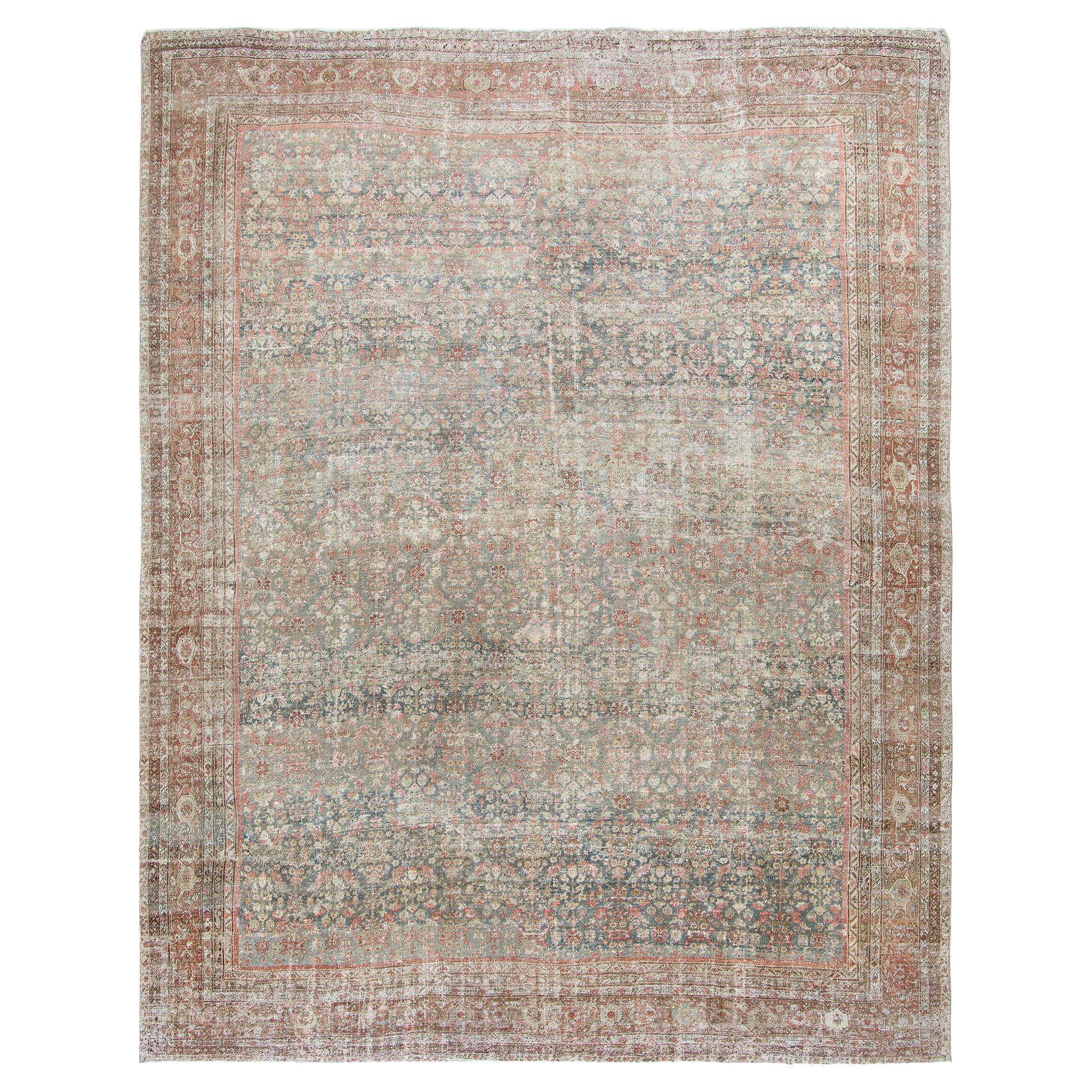 Tapis persan ancien Mehraban Mahal de style Mehraban