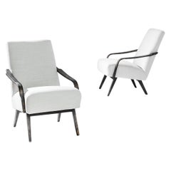 1940s Mid-Century Czech Armchairs by Jaroslav Šmídek, a Pair
