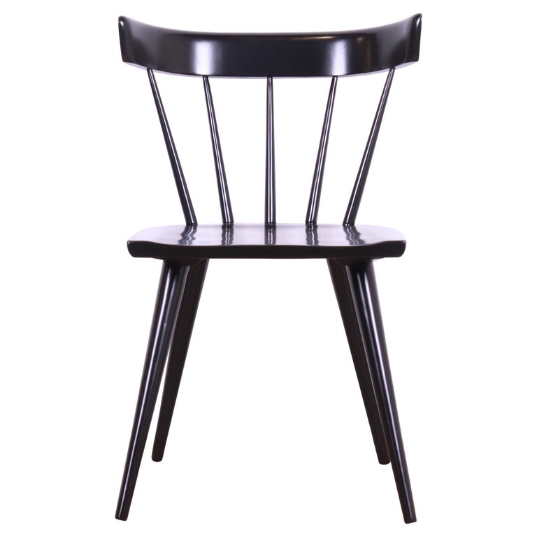 Paul McCobb Planner Group Black Lacquered Dining Chairs, 15 Available For Sale