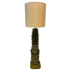 Lampadaire en forme de palmier en céramique Manises. Espagne, années 1960
