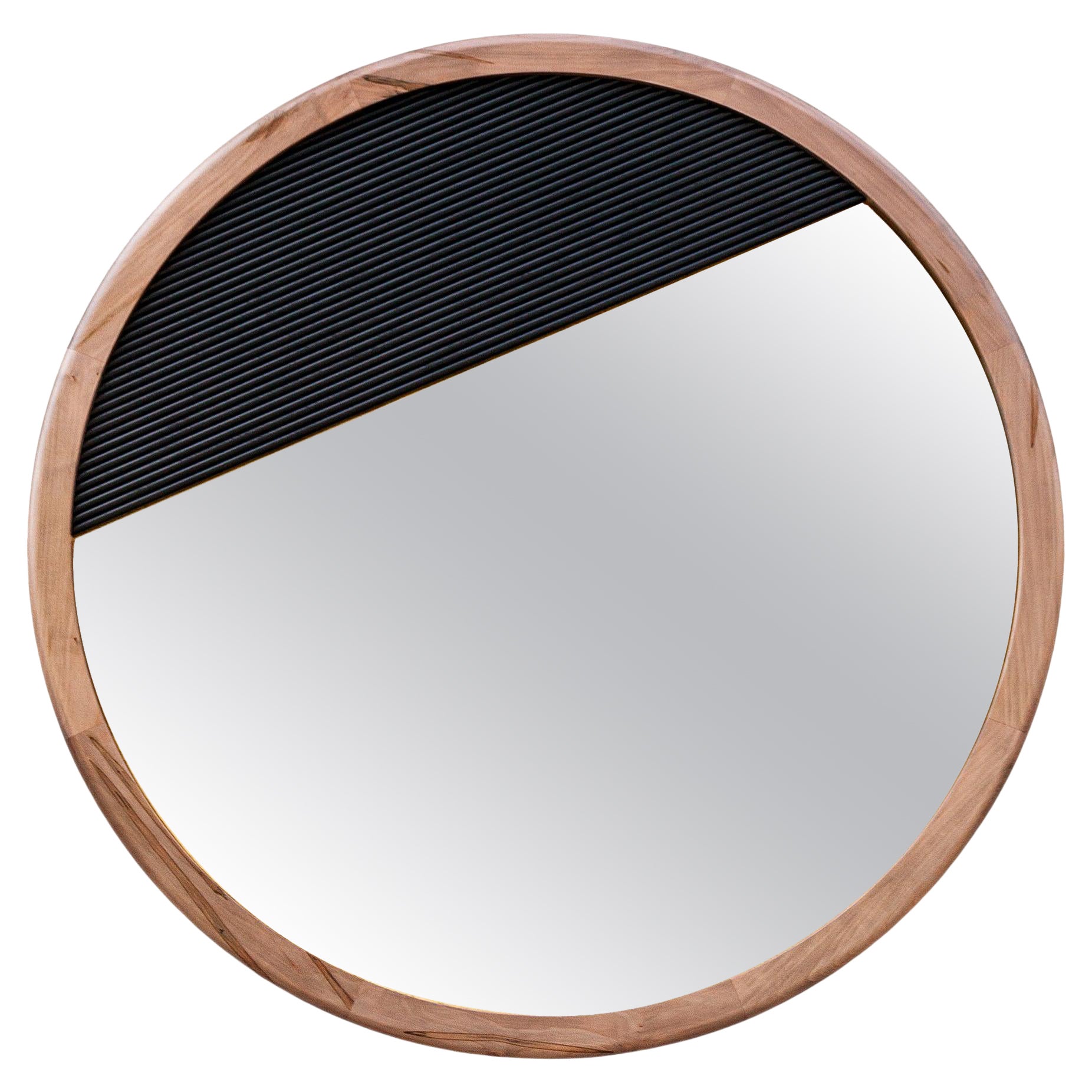 Anpassbarer Spiegel aus Holz und Metall, Kenmare-Spiegel