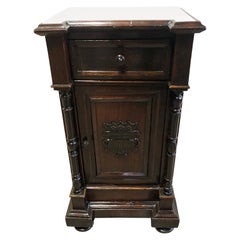 Original Italian Nightstand with Carrara Marble