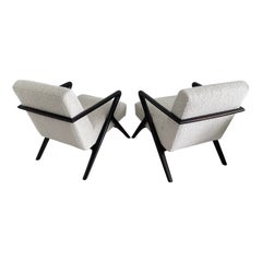 Holly Hunt Capri Chairs in Kravet Fabric
