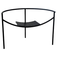 Early Matte Black Doctor Sonderbar Armchair by Philippe Starck