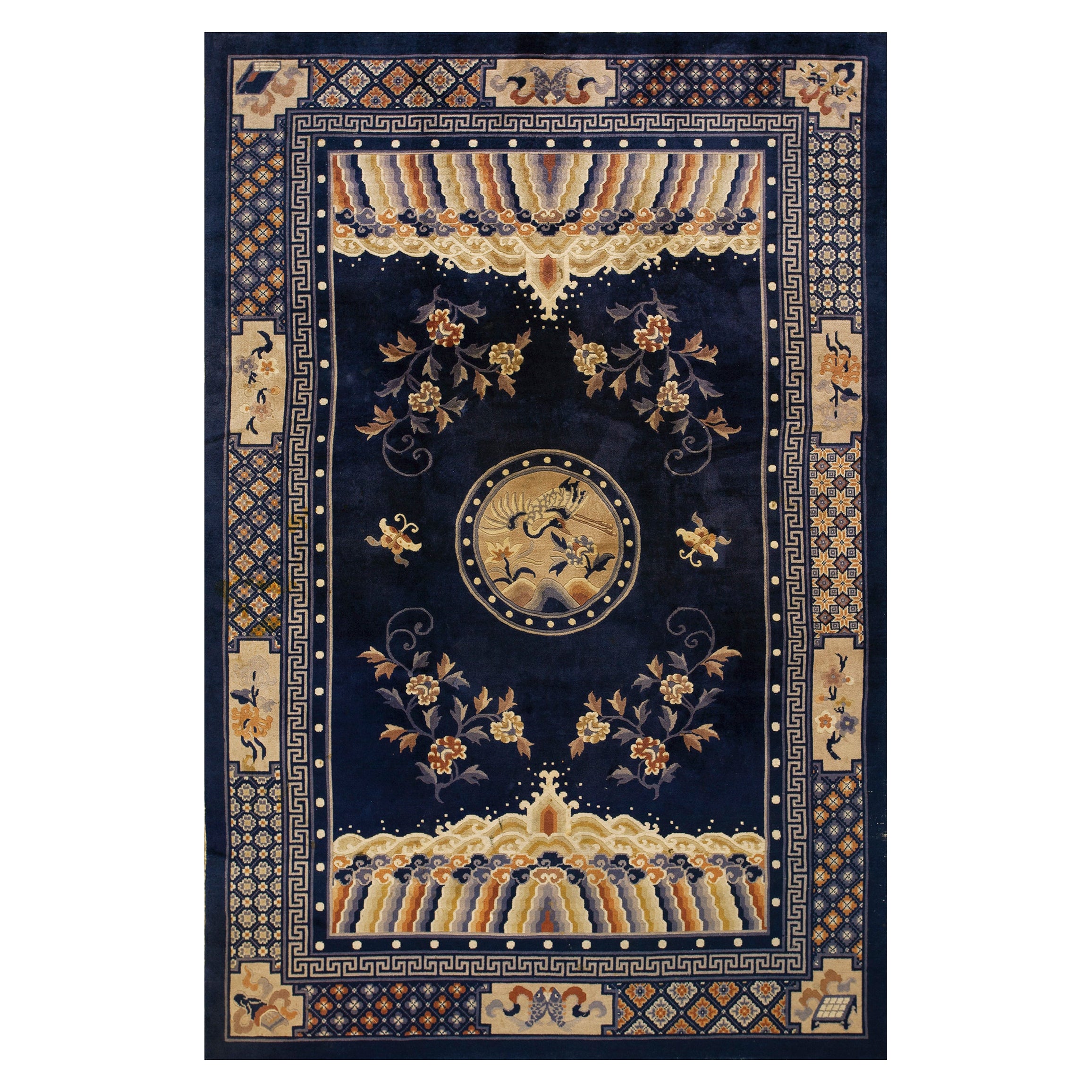 1920s Chinese Peking Carpet ( 6' 1'' x 9' - 185 x 275 cm )