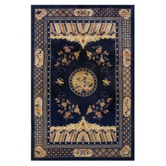 Antique 1920s Chinese Peking Carpet ( 6' 1'' x 9' - 185 x 275 cm )