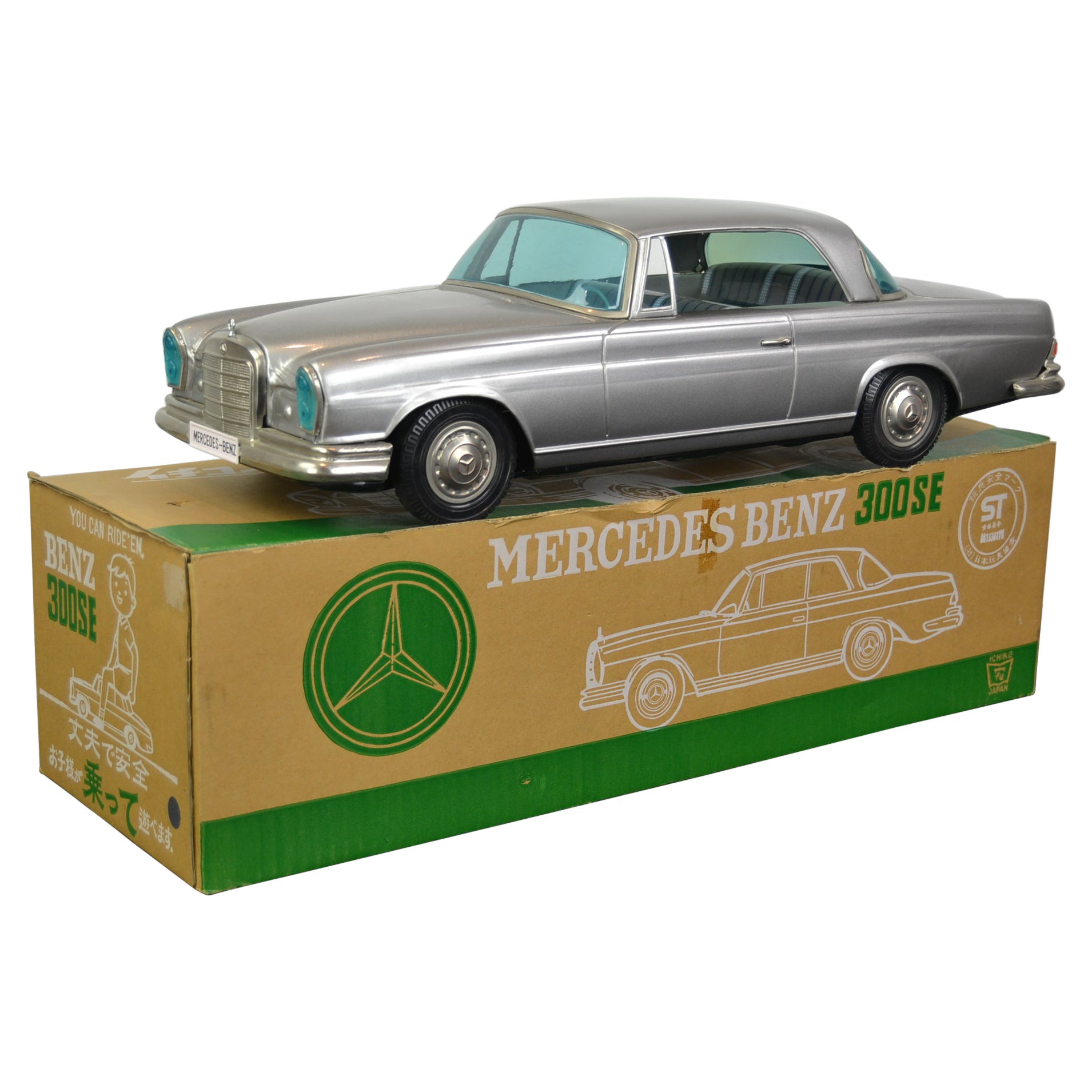 Boxed Mercedes Benz 300 SE Toy Model by Ichiko Japan, 1980s