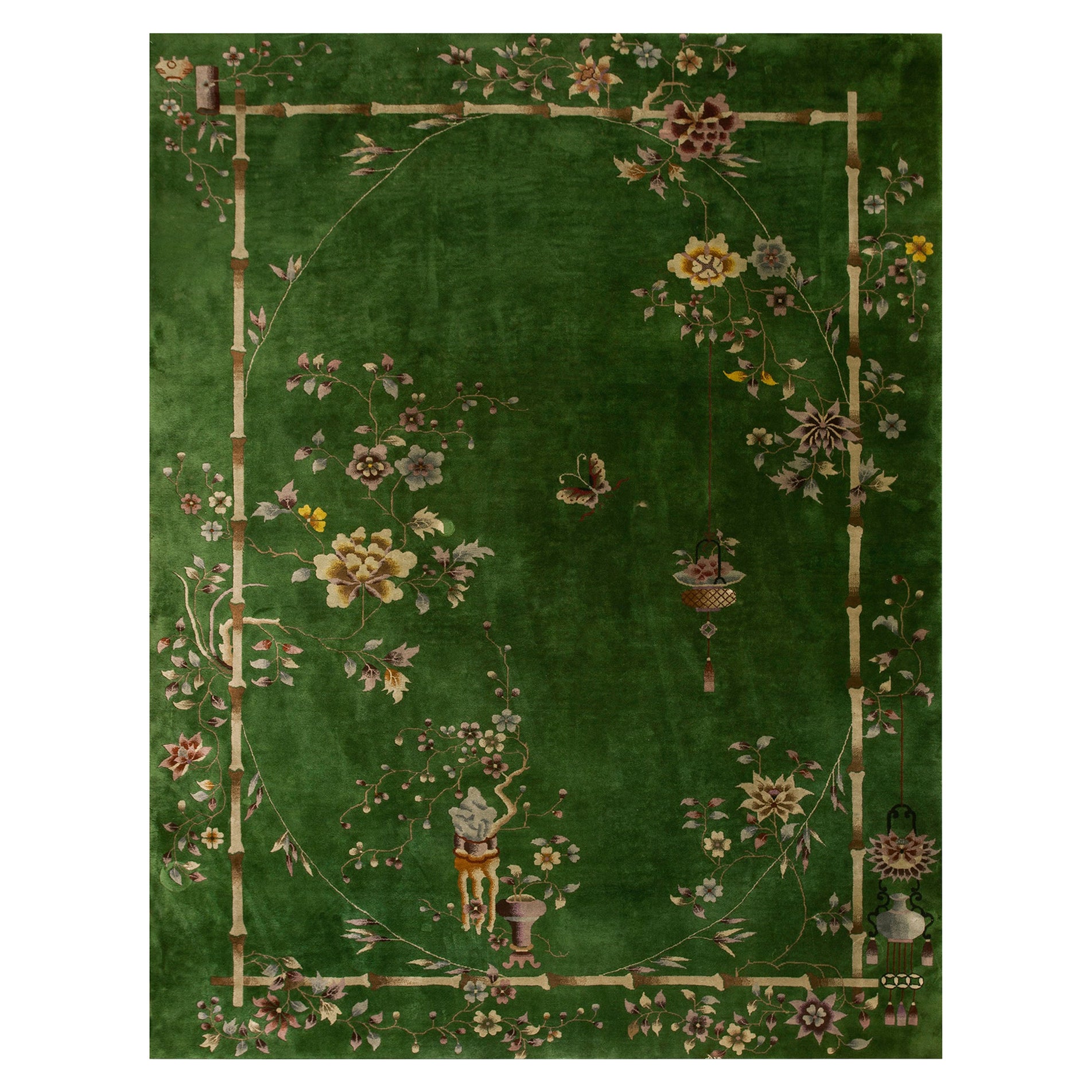 1920s Chinese Art Deco Carpet By Nichols Workshop ( 8 9'' x 11'4'' - 266 x 345 )