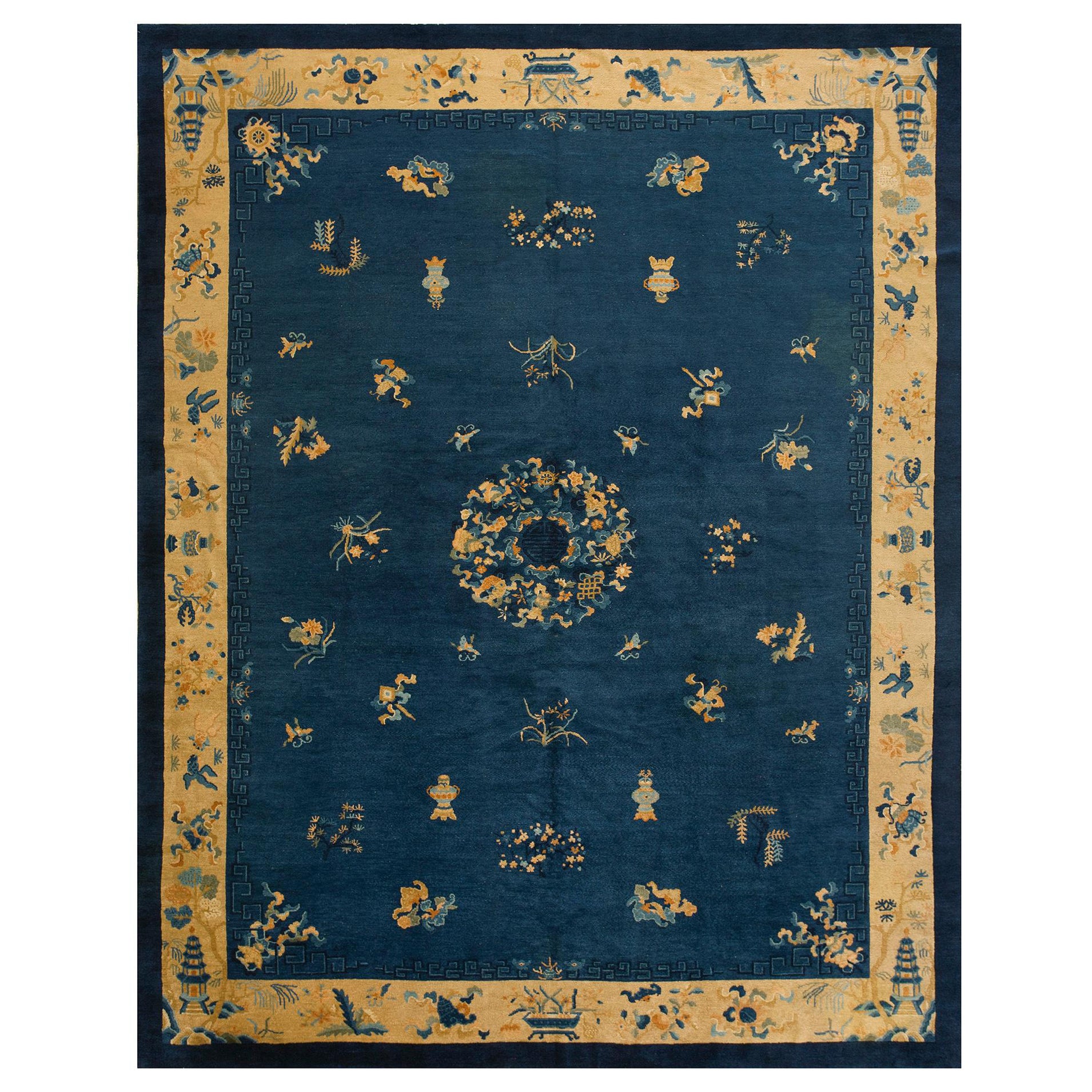Early 20th Century Chinese Peking Carpet ( 9'1'' x 11'8'' - 277 x 356 )