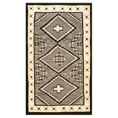 1930s American Navajo Carpet ( 4'8'' x 7'9'' - 142 x 236 )