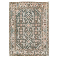 Mid-20th Century Handmade Persian Malayer Throw Rug