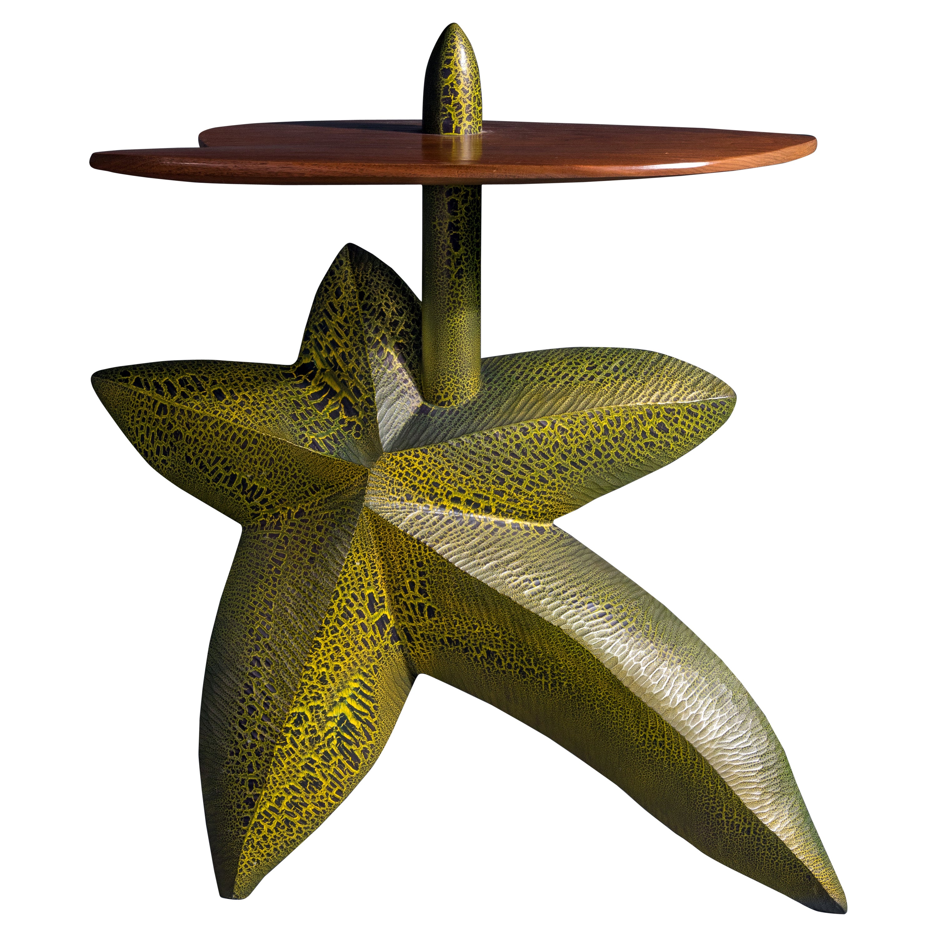 Wendell Castle Starfish Console Table in Polychromed and Stained Woods, 1995