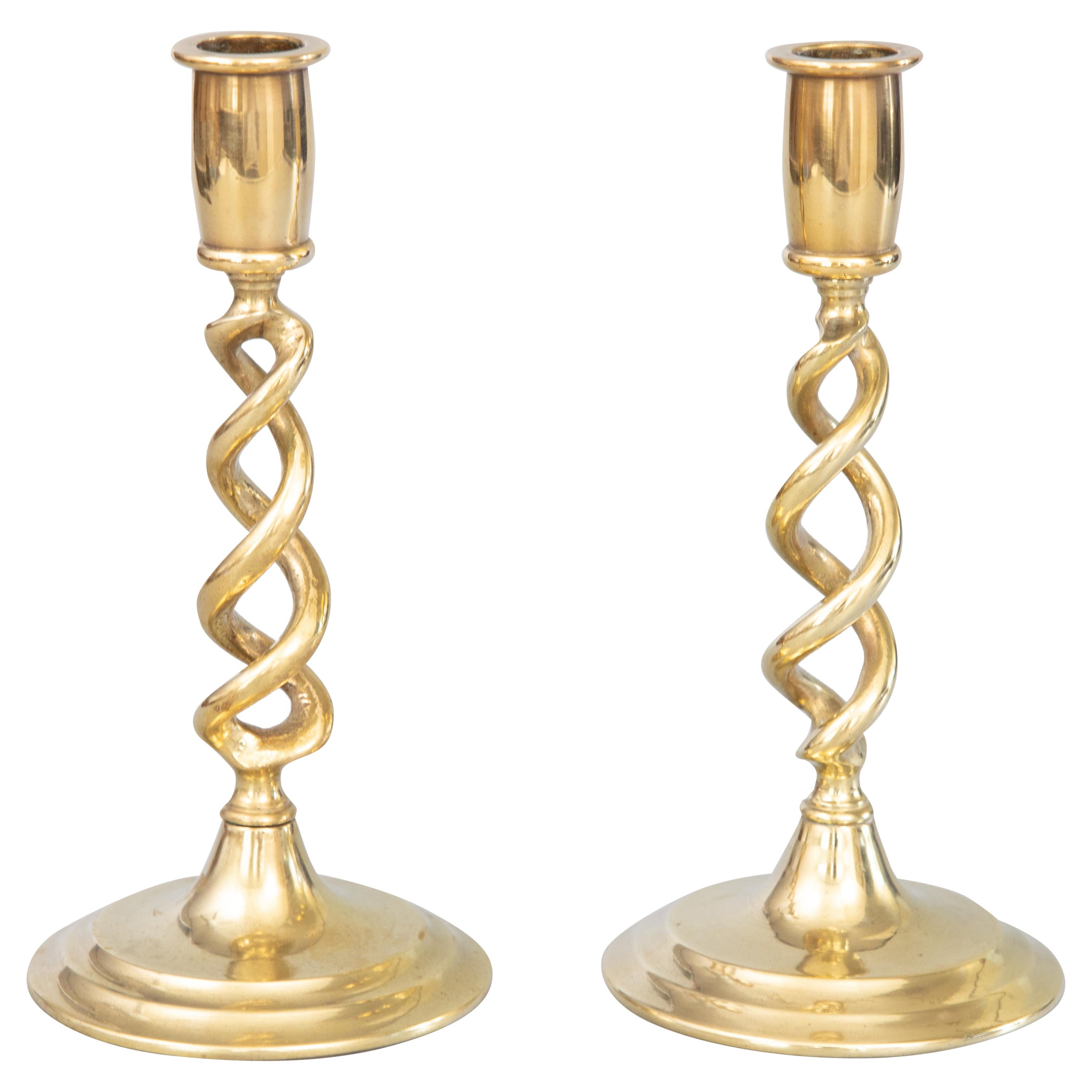 Pair of Silver Plate Candlesticks by Sheffield at 1stDibs
