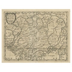 Carte ancienne de l'Empire moghol, Perse en Occident jusqu'au lac Chimay, etc., vers 1685