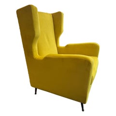 Gio Ponti att., 1950er Jahre Wingback Lounge Chair