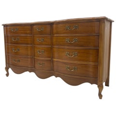 Retro French Provincial Dresser or Credenza with Dovetailed Drawers