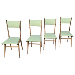 Chaises de salle à manger italiennes du milieu du siècle dernier