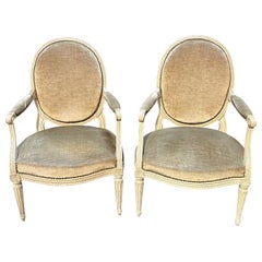 Pair of Louis XVI Arm Chairs
