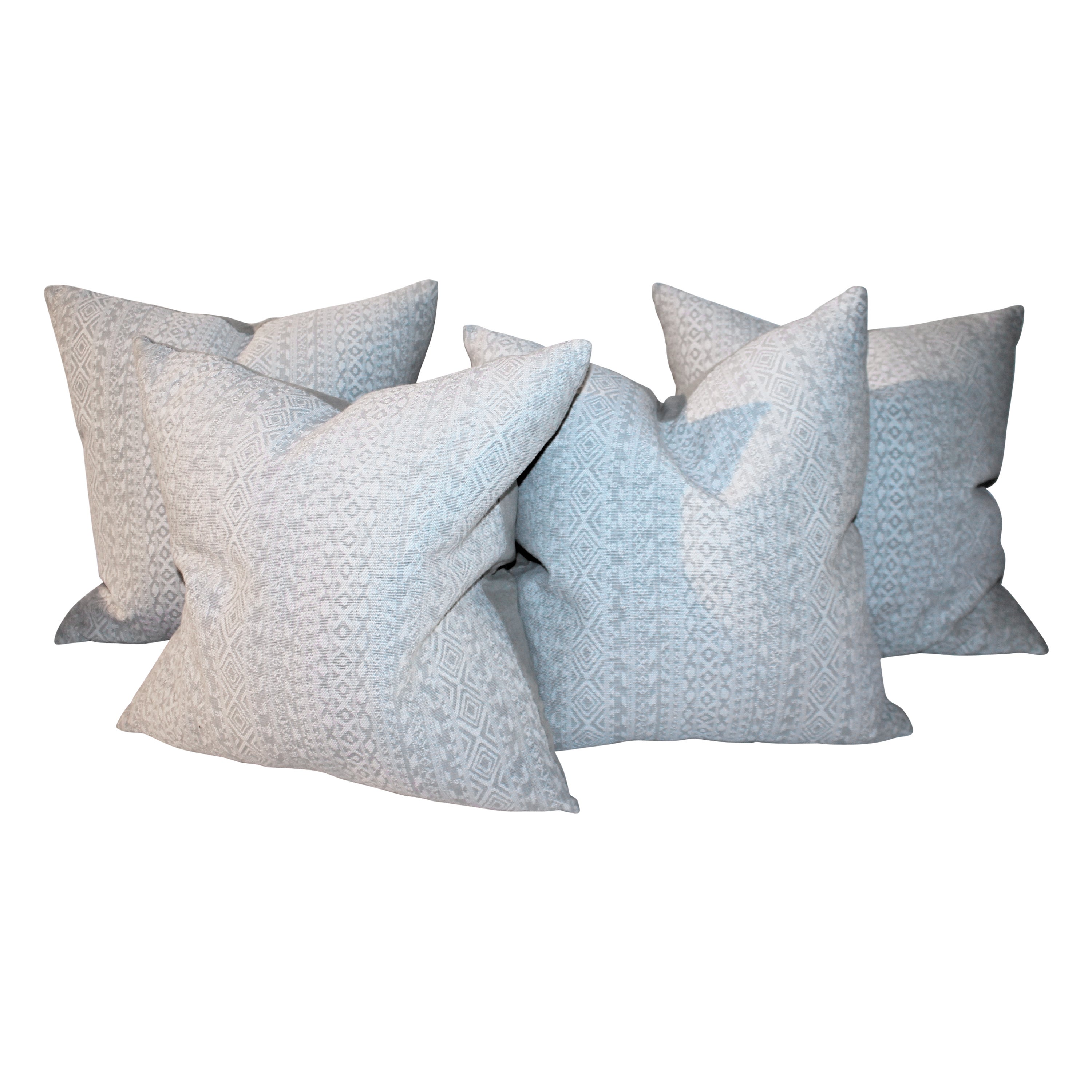 Set of 4 Pillows Custom Made Geometric Pillows