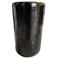Eugene Deutch Signed Mid-Century Modern Studio Pottery Ceramic Vase, 1950