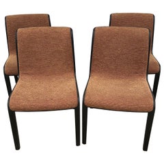 Set of 4 Mid-Century Modern Bill Stephens Knoll Black Walnut Side Chairs
