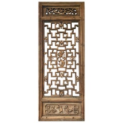 Antique Chinese Carved Wood Panel