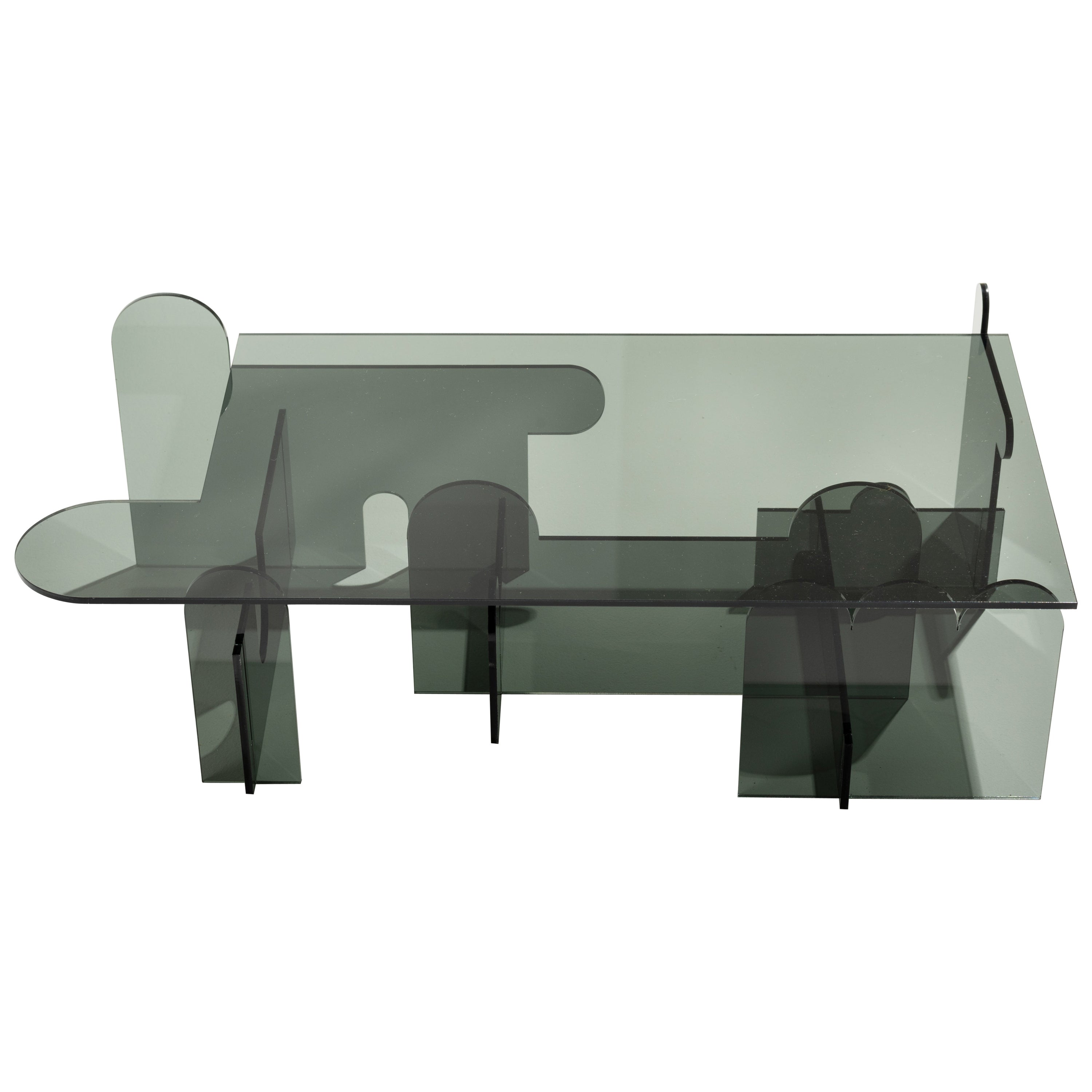 Grey Lexan Table by Phaedo