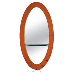 Rare grand miroir produit par Cristal Art <Torni, fabriqué en Italie, années 1960