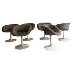 Pierre Paulin for Artifort Set of Six Swivel Chairs Mod.8762, Italy, 1965