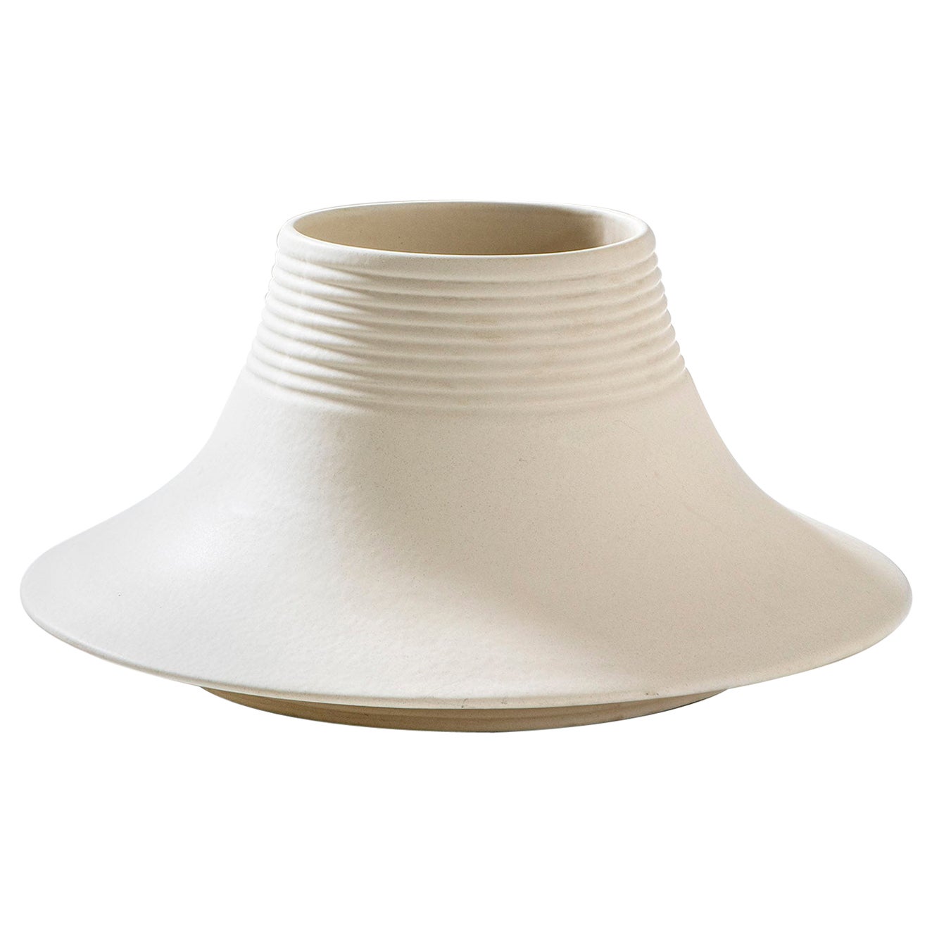 20th Century Angelo Mangiarotti Ceramic Vase Mod. Vesuvio for Gabbianelli '70 For Sale