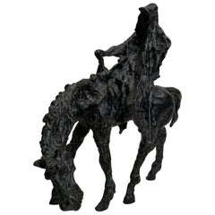 Augusto Murer 'Vinti' Bronze Sculpture, 1978