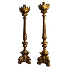  Pair of 19th Century Candelsticks in brass 