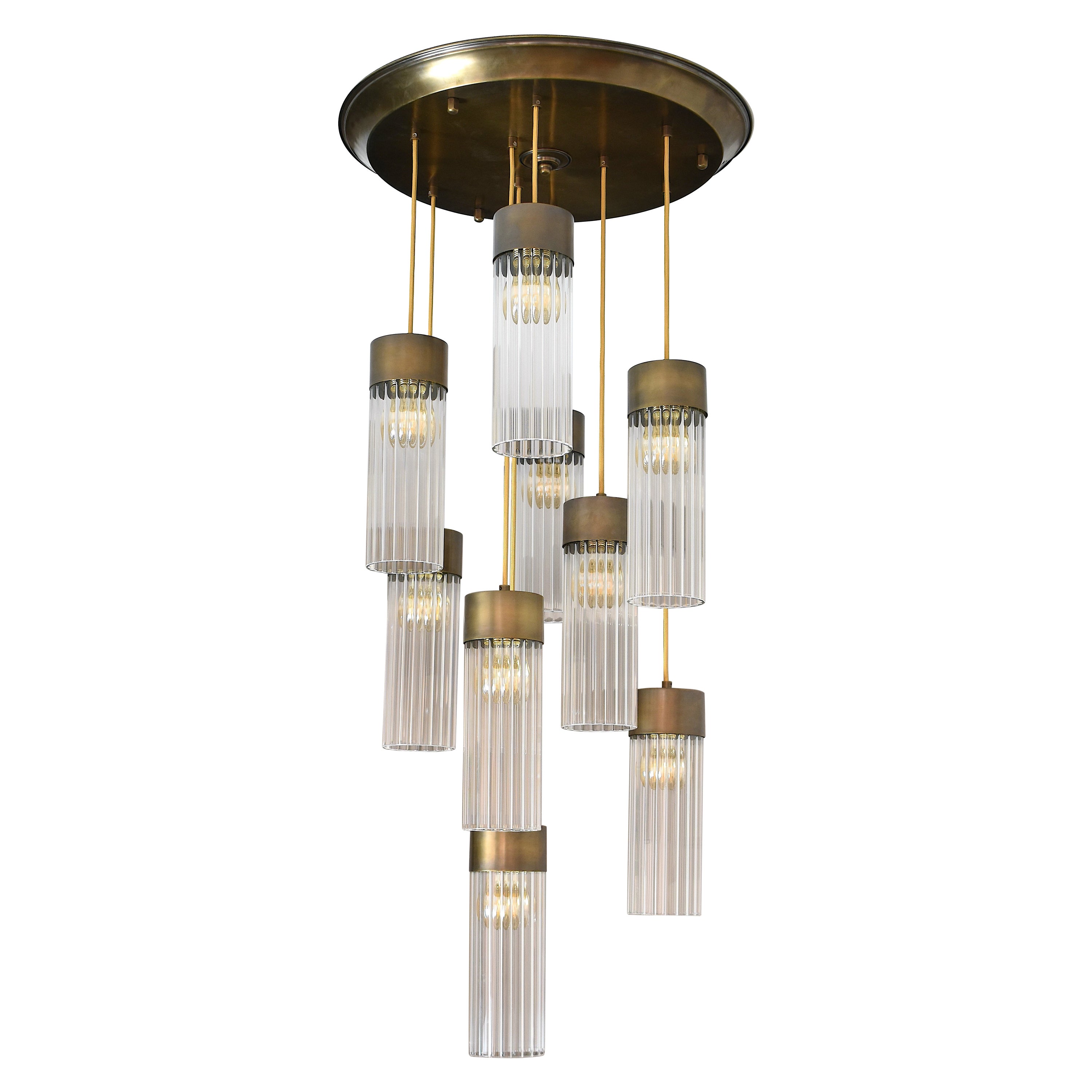 Contemporary Dina 9 Light Pendant by JAS For Sale