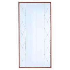 Mid 20th Century Teak Framed Mirror by Glas & Tra