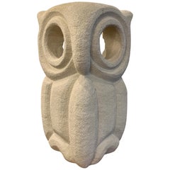 Owl Table Lamp by Albert Tormos, Stone, 1960s
