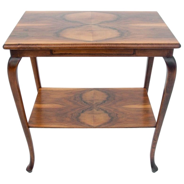 Art Deco Coffee Side Table, Poland, 1950s For Sale