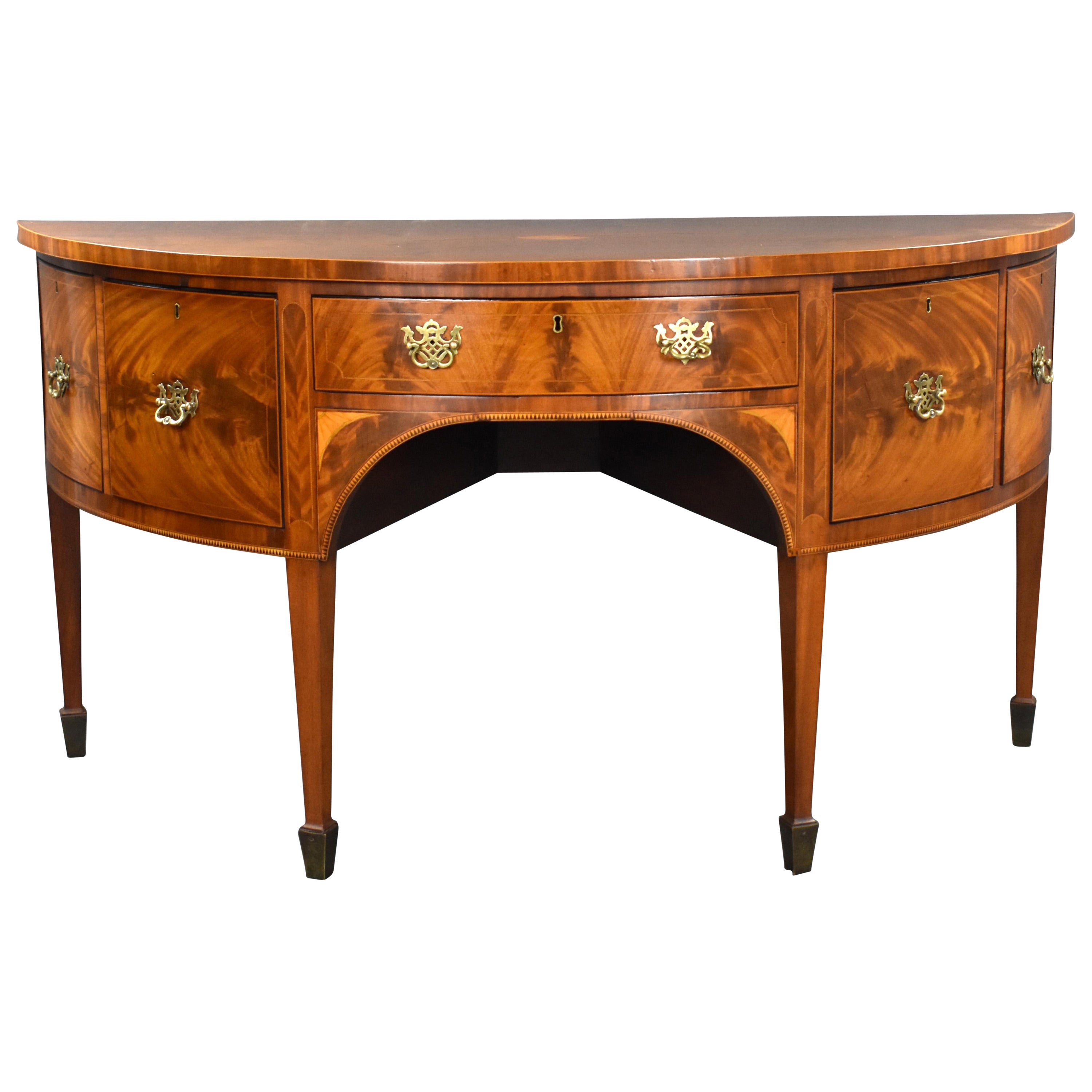 19th Century Irish Mahogany Sideboard For Sale at 1stDibs